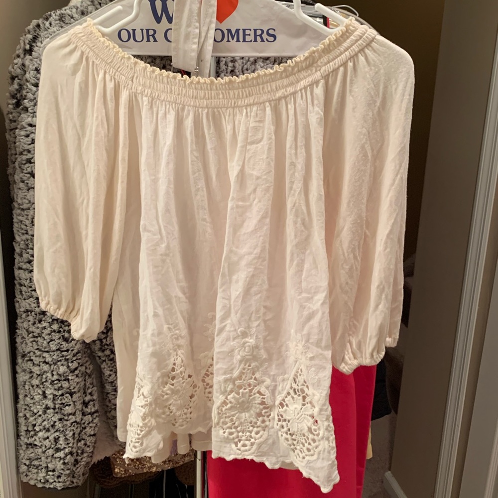 Off the shoulder shirt